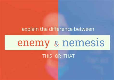 meaning of arch nemesis